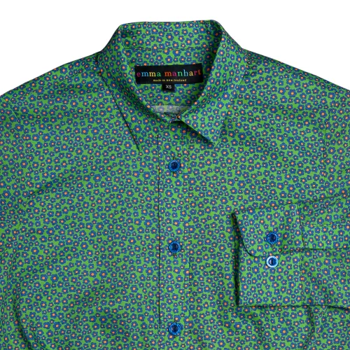 Liberty Women's Long Sleeve Shirt 'Emerald Daisy'